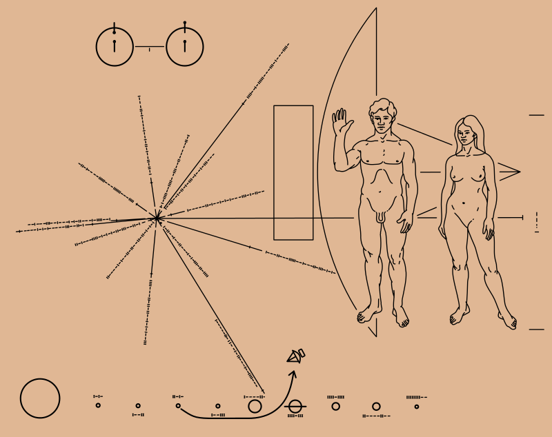 Carl Sagan/Linda Saltzman Sagan Pioneer plaque